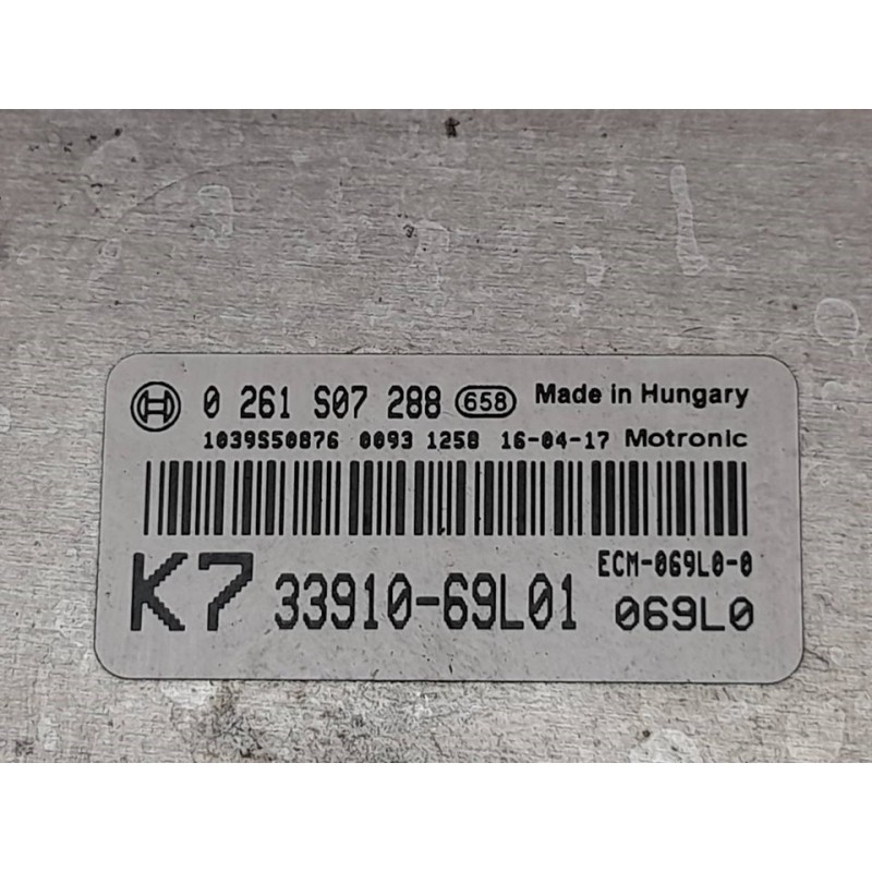 Recambio de centralita motor uce para suzuki swift azg (nz) glx referencia OEM IAM 0261S07288 - Blanco 3