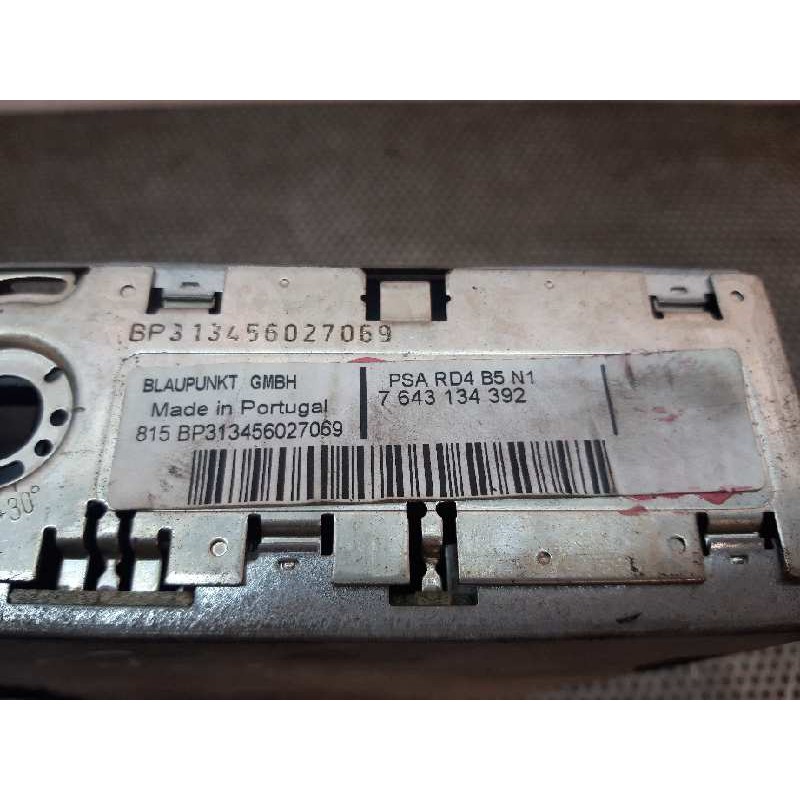 Recambio de sistema audio / radio cd para citroën c4 berlina collection referencia OEM IAM RD4B5N1 7643134392 - Negro 2
