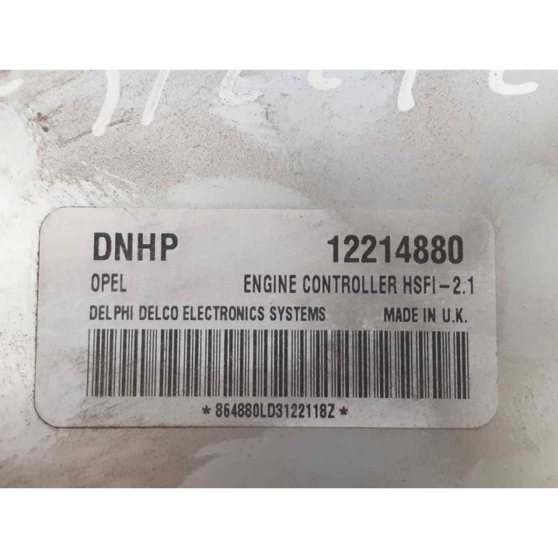 Recambio de centralita motor uce para opel zafira a club referencia OEM IAM 12214880 D03022 2