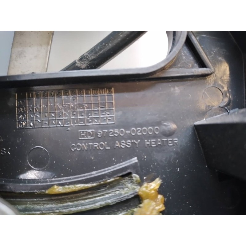 Recambio de mando calefaccion / aire acondicionado para hyundai atos prime (mx) gls (2003) referencia OEM IAM 9725002000 - Rojo 2