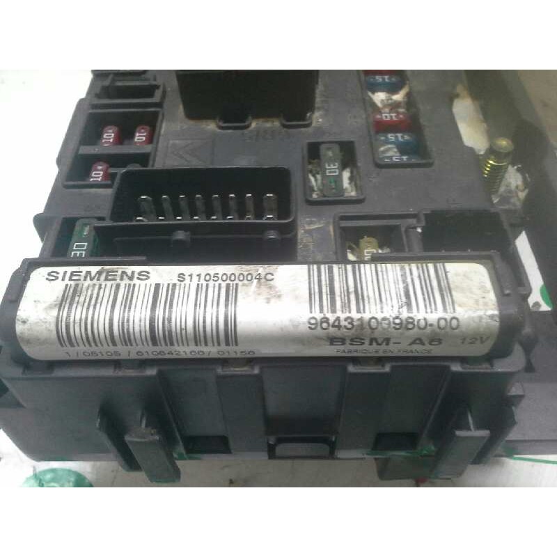 Recambio de caja reles / fusibles para citroën c5 berlina 2.0 hpi cat (rlz / ew10d) referencia OEM IAM 9643100980 S110500004C - Gris 4