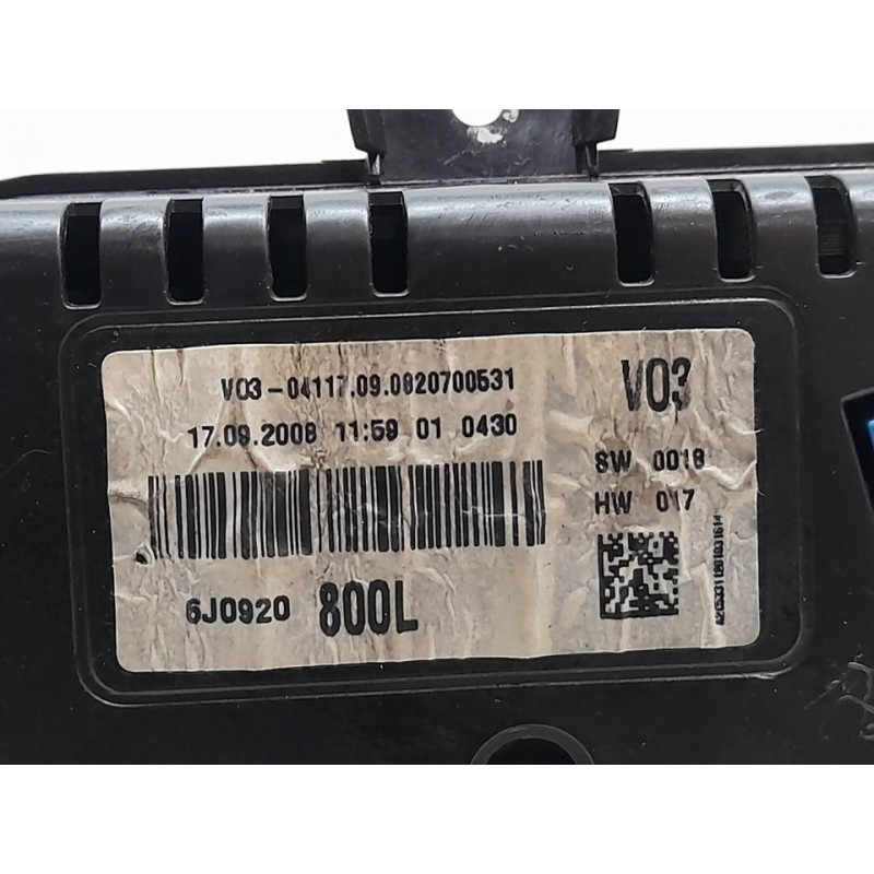 Recambio de cuadro instrumentos para seat ibiza sc (6j1) sport referencia OEM IAM 6J0920800L - Azul 2