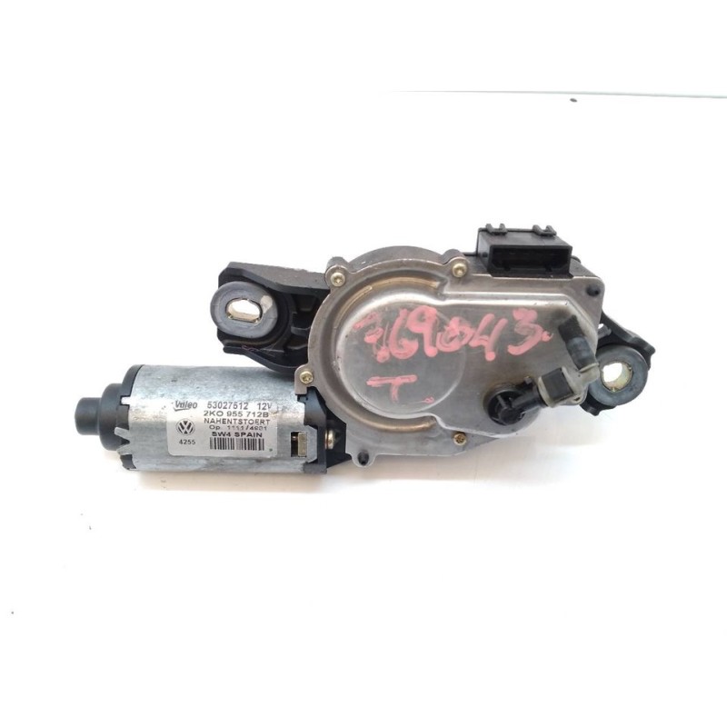 Recambio de motor limpia trasero para volkswagen caddy ka/kb (2k) 2.0 sdi referencia OEM IAM 2K0955712B 53027512 VALEO - Blanco 4
