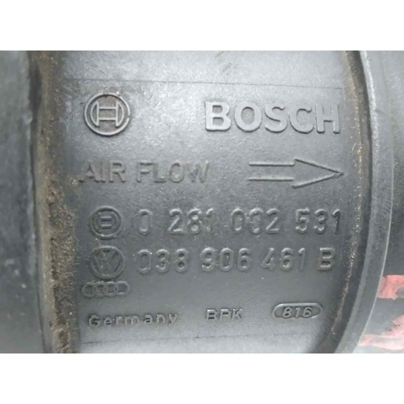 Recambio de caudalimetro para skoda octavia combi (1u5) 1.9 tdi referencia OEM IAM 0281002531 038906461B BOSCH - Blanco 2