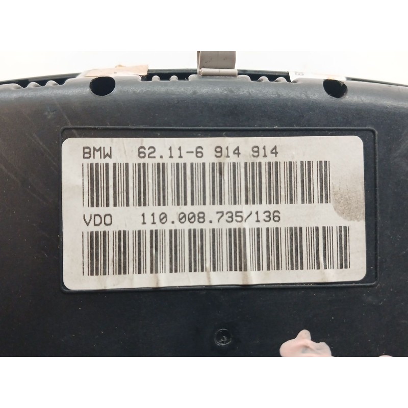 Recambio de cuadro instrumentos para bmw serie 5 berlina (e39) 530d exclusive referencia OEM IAM 62116914914 110008735136 VDO 2