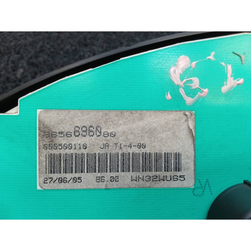 Recambio de cuadro instrumentos para peugeot partner (s2) combiespace referencia OEM IAM 9656696080  JAEGER - Blanco 2