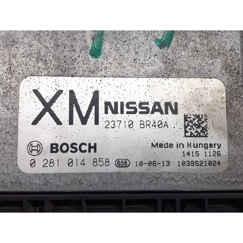 Recambio de centralita motor uce para nissan qashqai+2 (jj10) tekna sport referencia OEM IAM 0281014858 23710BR40A BOSCH - Negro 2