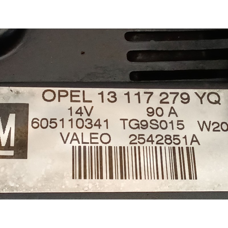 Recambio de alternador para opel meriva a monospace (x03) 1.3 cdti (e75) referencia OEM IAM 13117279YQ - Gris 2