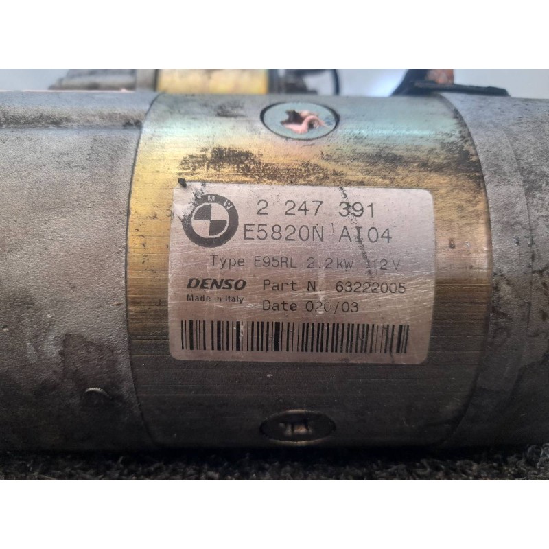 Recambio de motor arranque para bmw serie 5 berlina (e39) 530d exclusive referencia OEM IAM 2247391  DENSO 3