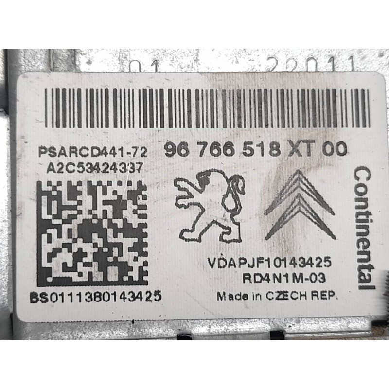 Recambio de sistema audio / radio cd para citroën c3 attraction referencia OEM IAM 96766518XT - Blanco 3