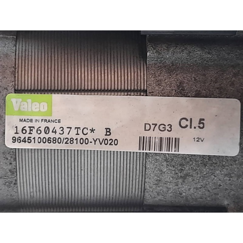 Recambio de motor arranque para citroën c4 berlina vtr plus referencia OEM IAM D7G3 16F60437TC VALEO - Rojo 3