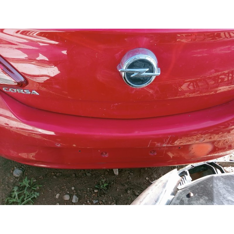 Recambio de paragolpes trasero para opel corsa e referencia OEM IAM - Rojo 3