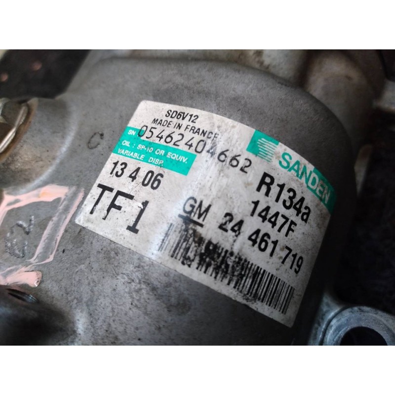 Recambio de compresor aire acondicionado para opel corsa c silverline referencia OEM IAM 1447F 24461719 SANDEN 3