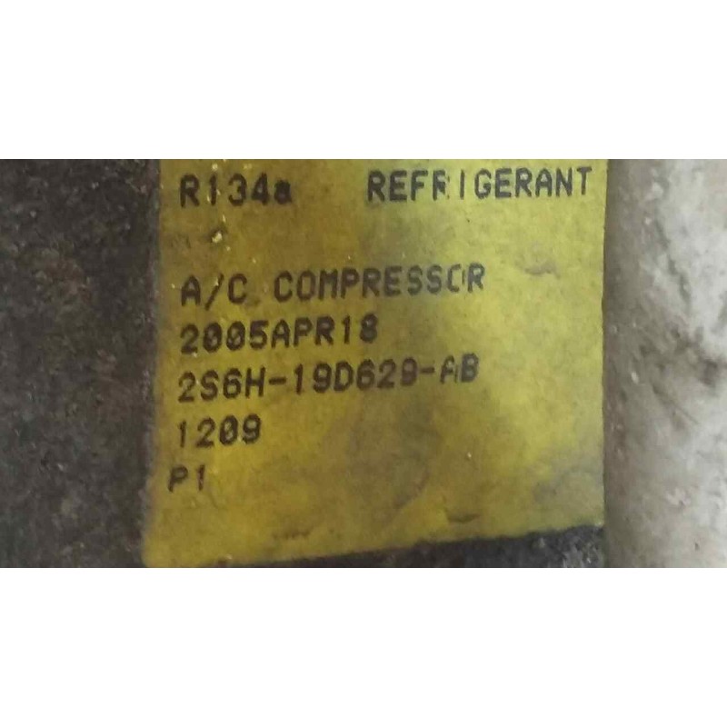 Recambio de compresor aire acondicionado para ford fiesta (cbk) ambiente referencia OEM IAM 2S6H19D629AB - Azul 3
