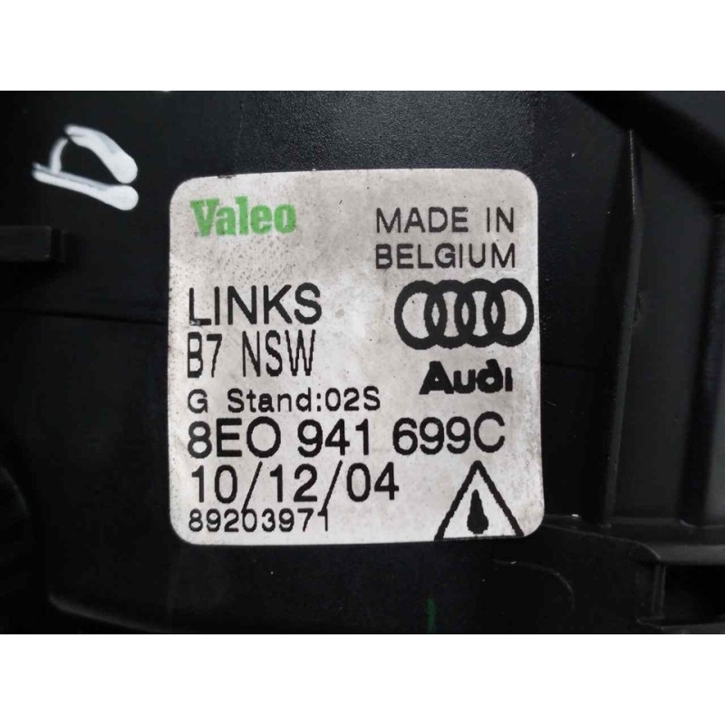 Recambio de faro antiniebla derecho para audi a4 berlina (8e) 2.0 tdi 16v (103kw) referencia OEM IAM 8E0941699C - Negro 4