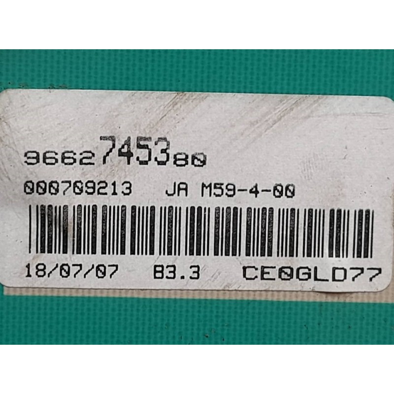 Recambio de cuadro instrumentos para peugeot partner (s2) combi plus referencia OEM IAM 9662745380 2