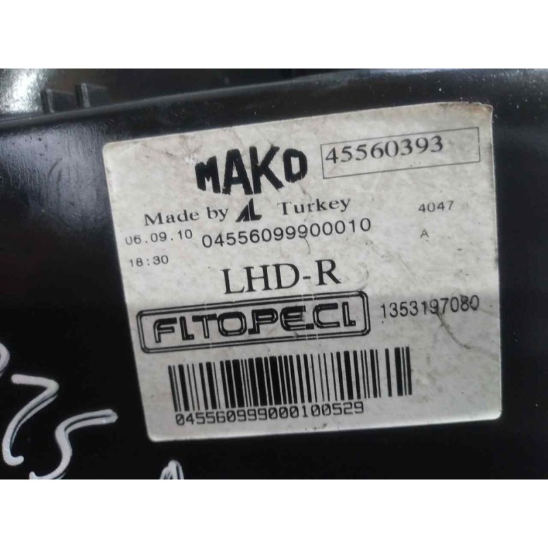 Recambio de faro derecho para peugeot bipper básico referencia OEM IAM 45560393 1353197080 - Blanco 3