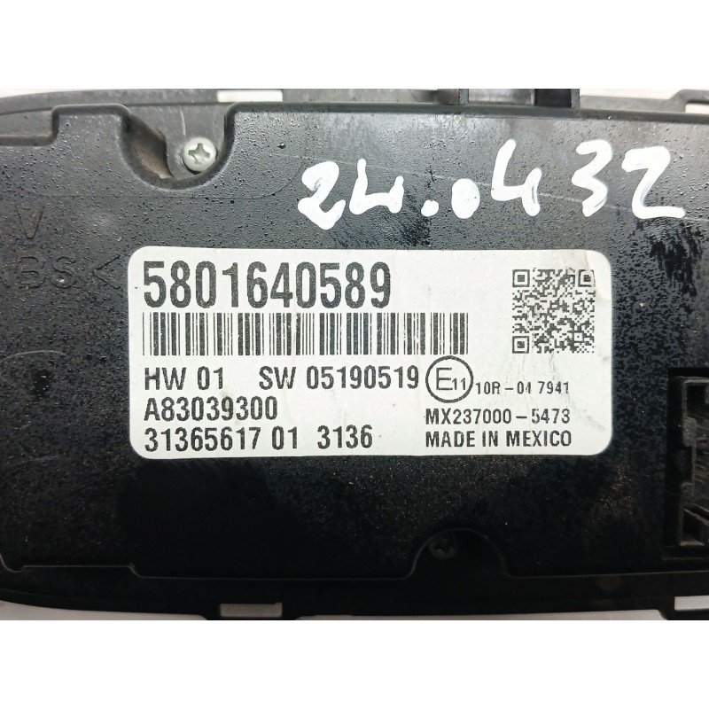 Recambio de mando climatizador para iveco daily furgon fg h3 batalla 3520 l 35 s ... v referencia OEM IAM 5801640589 - Blanco 2