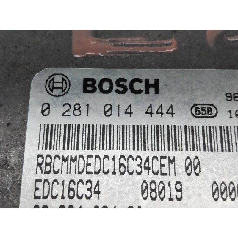 Recambio de centralita motor uce para peugeot bipper básico referencia OEM IAM 0281014444 9666432480 BOSCH - Blanco 2