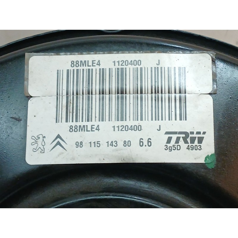 Recambio de servofreno para citroën c-elysée shine referencia OEM IAM 9811514380 TRW - Negro 2