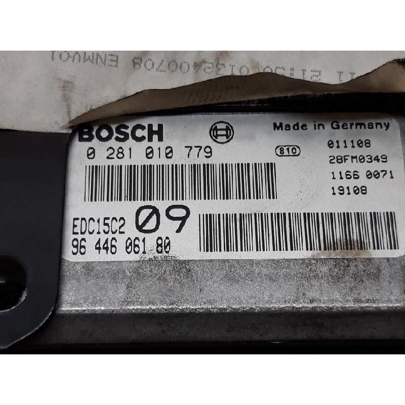 Recambio de centralita motor uce para peugeot 307 (s1) xs referencia OEM IAM 0281010779 9644606180 BOSCH - Negro 3