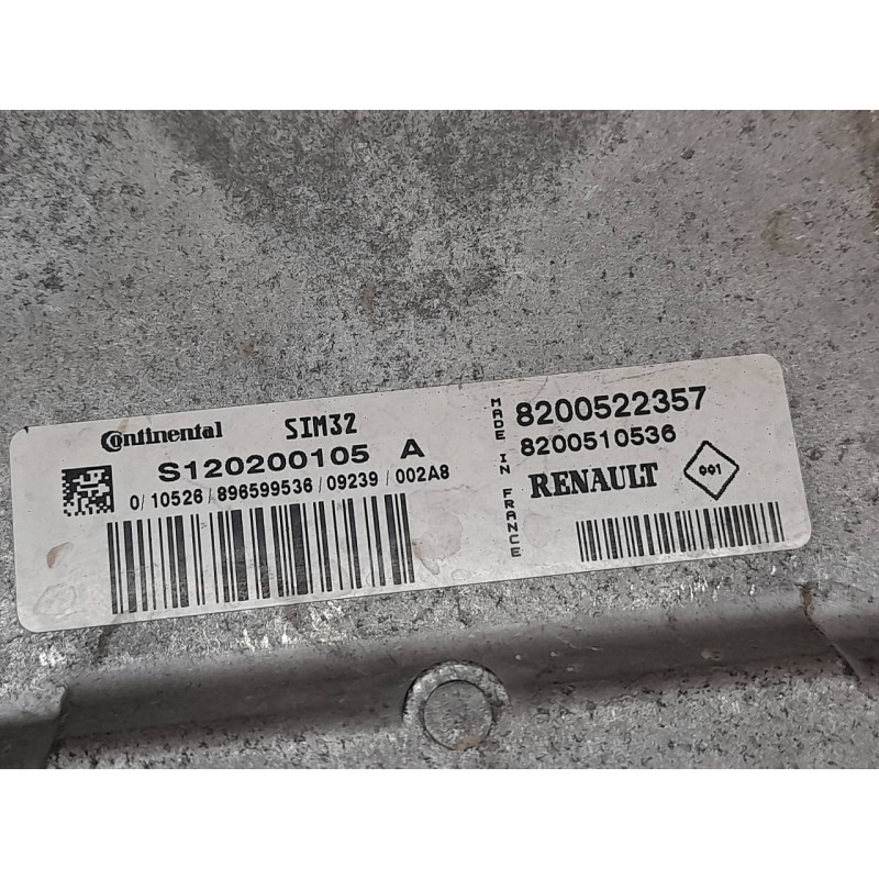 Recambio de centralita motor uce para renault clio iii style referencia OEM IAM 8200522357 8200510536 S120200105A - Gris 3