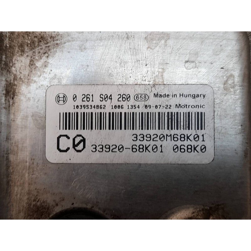 Recambio de centralita motor uce para suzuki alto amf 310 glx referencia OEM IAM 0261S04260 33920M68K01 BOSCH 3