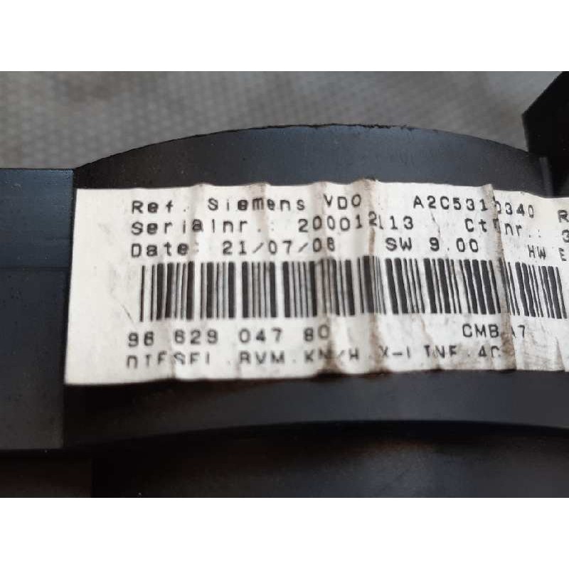 Recambio de cuadro instrumentos para peugeot 207 urban referencia OEM IAM 200012113 - Blanco 4