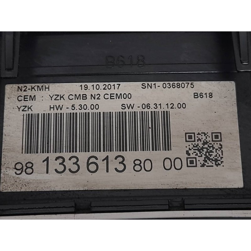 Recambio de cuadro instrumentos para citroën c3 feel referencia OEM IAM 9813361380 3
