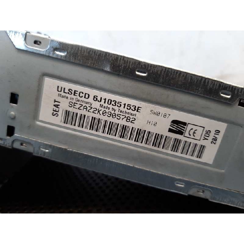 Recambio de sistema audio / radio cd para seat ibiza st (6j8) reference referencia OEM IAM 6J1035153E 3