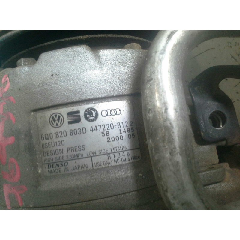Recambio de compresor aire acondicionado para skoda fabia (6y2/6y3) 1.9 sdi cat (asy) referencia OEM IAM 6Q0820803D 447220812 - Azul 2