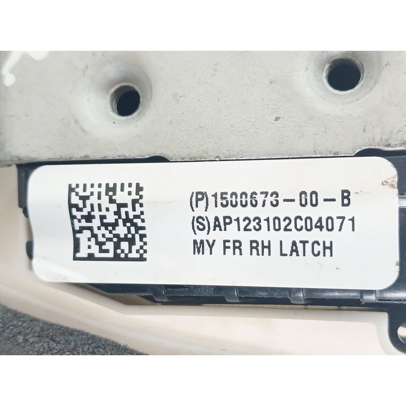 Recambio de cerradura puerta delantera derecha para tesla model y gran autonomia dual awd referencia OEM IAM 150067300B - Blanco 2