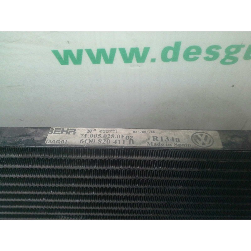 Recambio de condensador / radiador aire acondicionado para skoda fabia (6y2/6y3) 1.9 sdi cat (asy) referencia OEM IAM 6Q0820411B - Azul 2