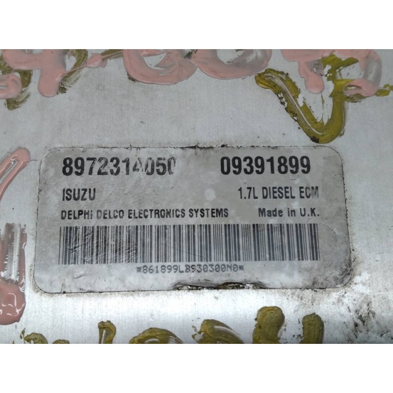 Recambio de centralita motor uce para opel astra g berlina club referencia OEM IAM 8972314050 09391899 - Negro 2