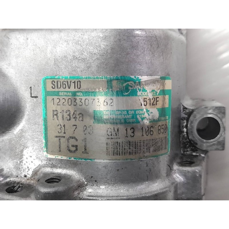 Recambio de compresor aire acondicionado para subaru justy j12 (nh) 1.3 referencia OEM IAM 13106850  SANDEN - Rojo 4
