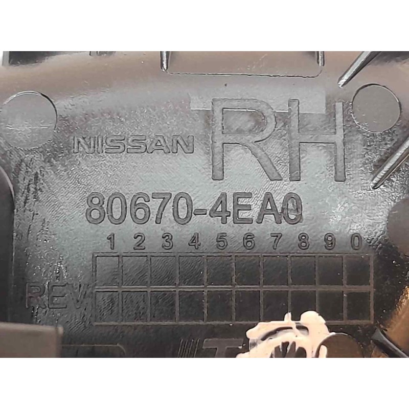 Recambio de maneta interior trasera derecha para nissan pulsar (c13) visia referencia OEM IAM 806704EA0 - Blanco 2