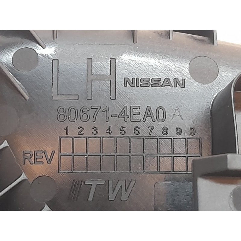 Recambio de maneta interior trasera izquierda para nissan pulsar (c13) visia referencia OEM IAM 806714EA0 - Blanco 2