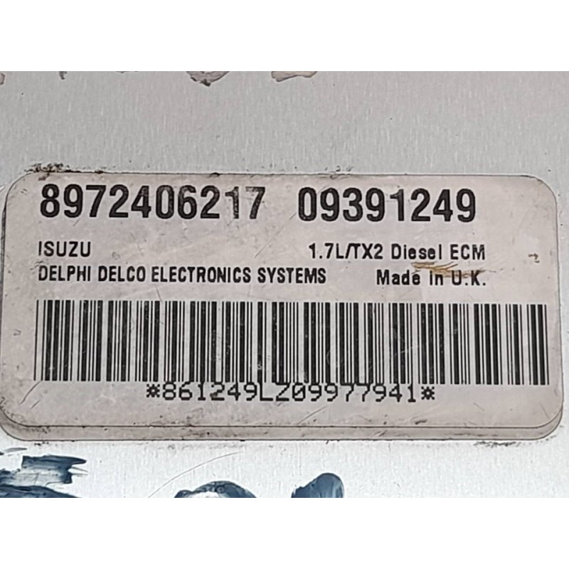 Recambio de centralita motor uce para opel meriva enjoy referencia OEM IAM 8972406217 09391249 - Azul 2
