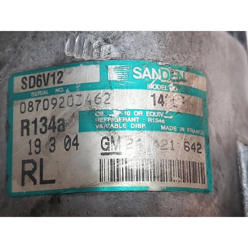 Recambio de compresor aire acondicionado para opel meriva enjoy referencia OEM IAM 1429F  SANDEM - Azul 5