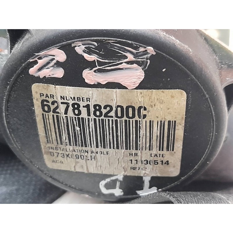 Recambio de cinturon seguridad trasero derecho para nissan pulsar (c13) visia referencia OEM IAM 627818200C - Blanco 2