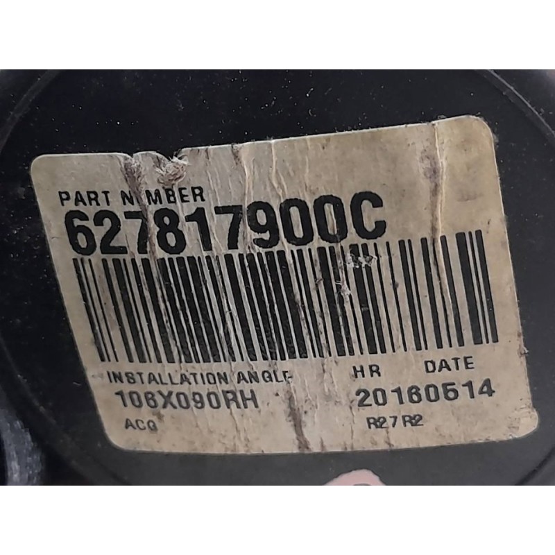 Recambio de cinturon seguridad trasero izquierdo para nissan pulsar (c13) visia referencia OEM IAM 627817900C - Blanco 2