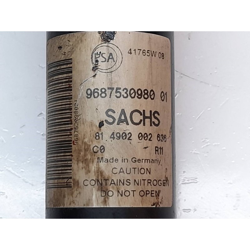 Recambio de amortiguador trasero izquierdo para peugeot partner kasten confort pack l1 referencia OEM IAM 9687530980 - Blanco 4