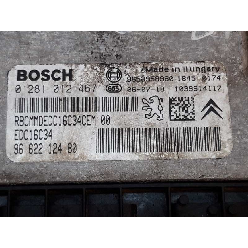 Recambio de centralita motor uce para peugeot 207 premium referencia OEM IAM 0281012467 9662212480 BOSCH - Negro 4