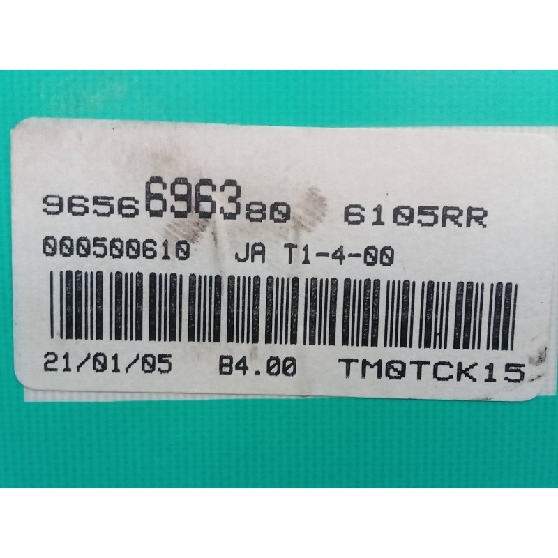 Recambio de cuadro instrumentos para peugeot 206 cc cc quiksilver referencia OEM IAM 6956696380 - Negro 3