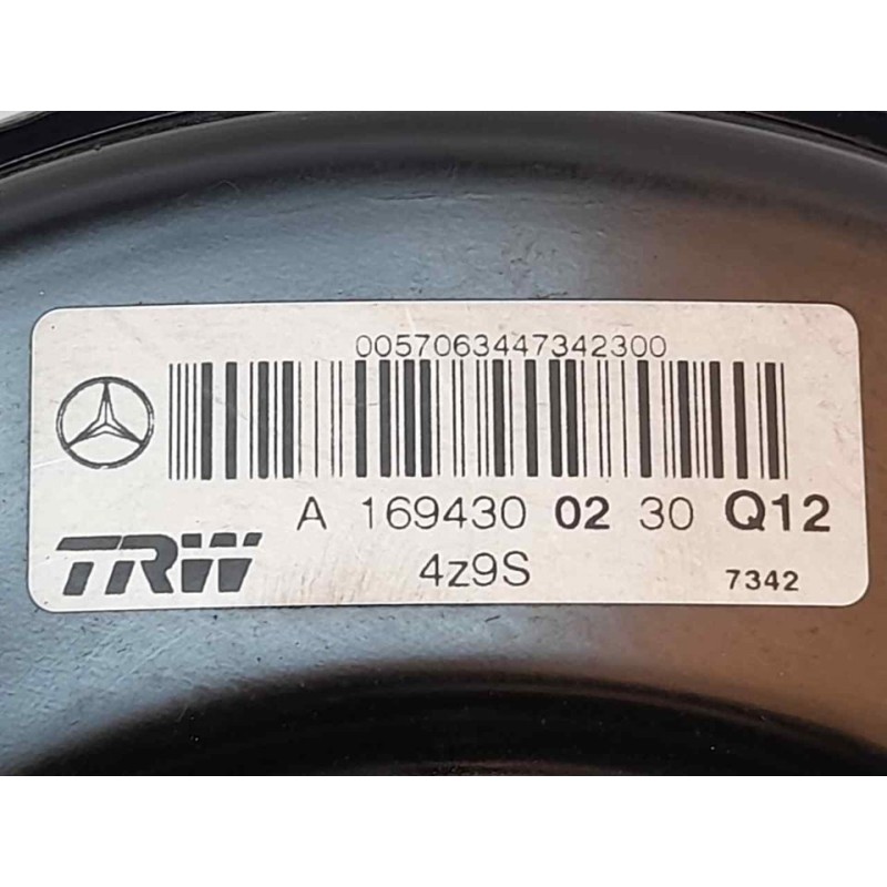 Recambio de servofreno para mercedes-benz clase a (w169) a 180 cdi (169.007) referencia OEM IAM A1694300230 Q12 TRW - Negro 3
