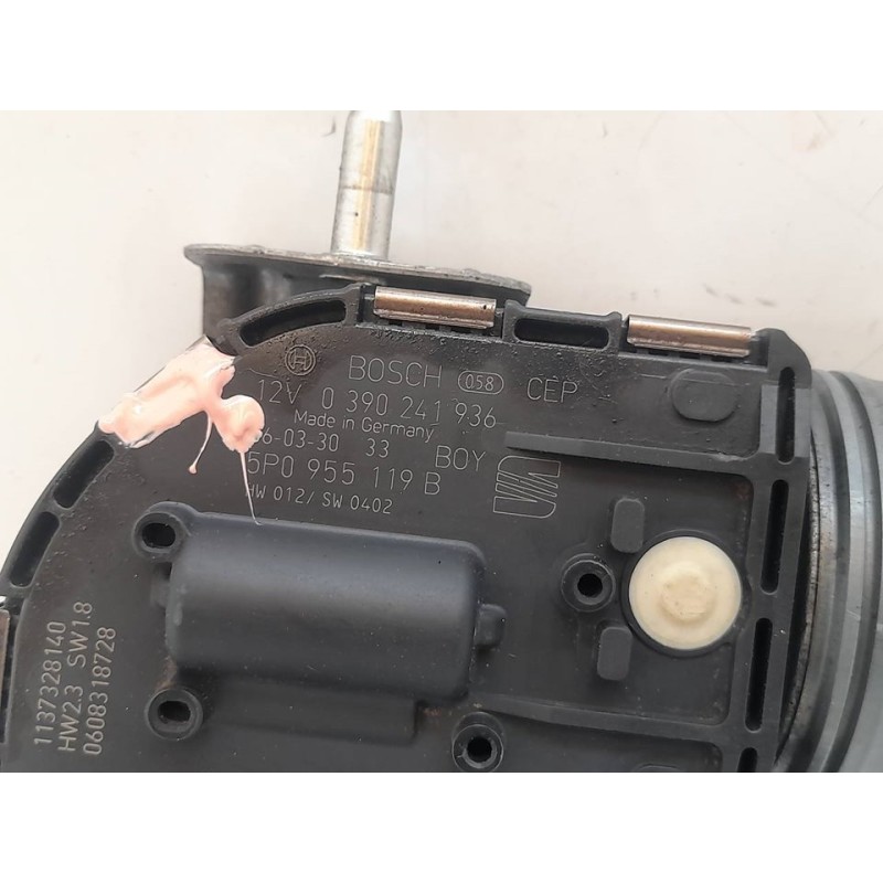 Recambio de motor limpia delantero para seat altea (5p1) reference referencia OEM IAM 0390241936 5P0955119B BOSCH - Negro 3