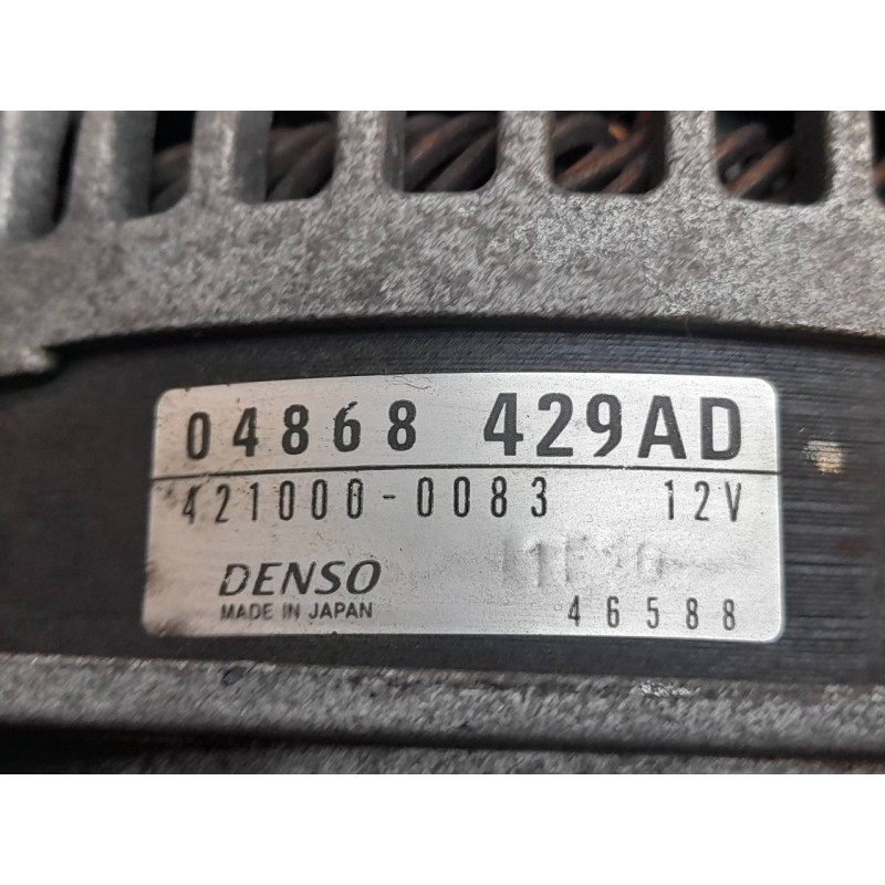Recambio de alternador para chrysler voyager (rg) 2.5 crd se referencia OEM IAM 04868429AD 4210000083 7
