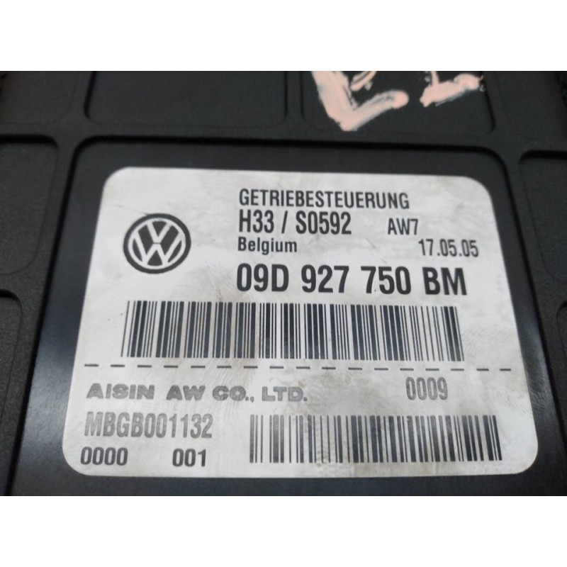 Recambio de centralita cambio automatico para volkswagen touareg (7la) tdi v10 referencia OEM IAM 09D927750BM MBGB001132 - Gris 2