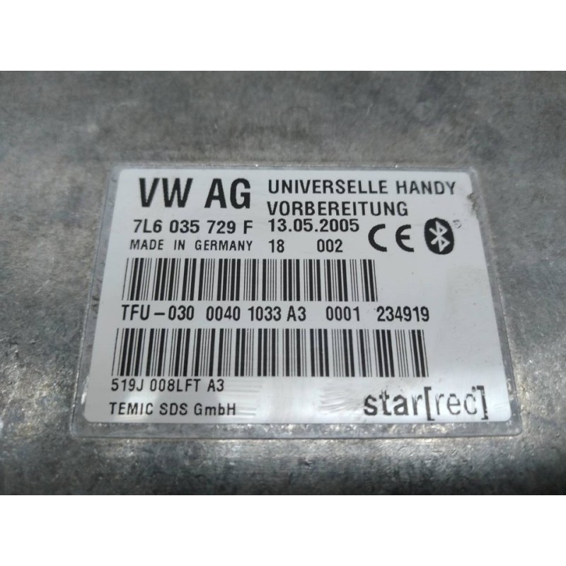 Recambio de centralita check control para volkswagen touareg (7la) tdi v10 referencia OEM IAM 7L6035729F - Gris 3