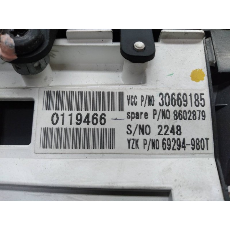 Recambio de cuadro instrumentos para volvo v50 familiar 2.0 d kinetic referencia OEM IAM 30669185 30710071 - Gris 2